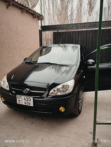 Унаа сатуу: Hyundai Getz: 2008 г., 1.1 л, Кол менен иштөөчү, Бензин, Хетчбек — 2