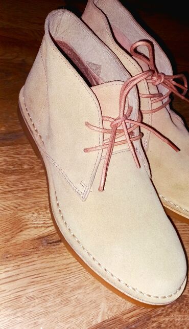 Botinkalar: Bej rəngli süet desert çəkmələri -Yenidir geyinilmeyib.(xaricden — 4