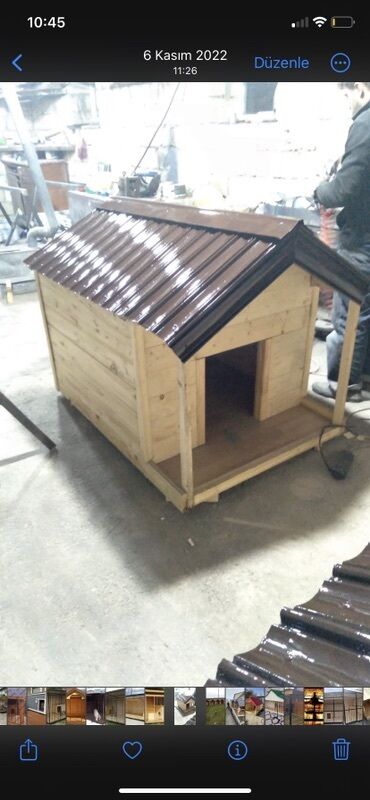 Yuvalar: Taxtadan hazırlanmış bütün növ ev heyvanlari üçün yuvalar hazirlanir — 9