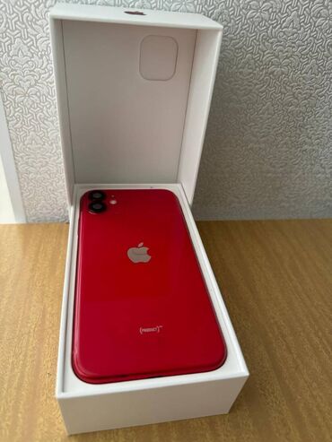 11 qiymeti: IPhone 11, 64 GB, Qırmızı, Face ID