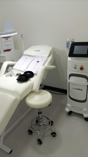 sterilize aparati: Epilyasiya üçün, Tatto silmə, Fototerapiya üçün, Buz lazer, Təlim keçirilir