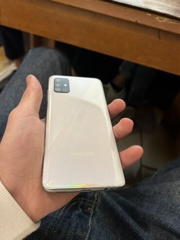 samsunq a7: Samsung Galaxy A51, rəng - Ağ, Face ID