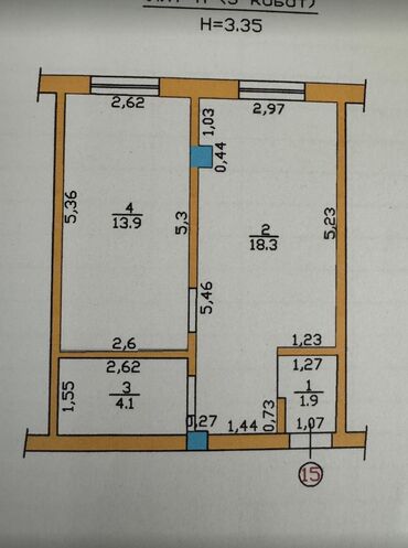 снять квартиру в токмаке запорожская область: 1 комната, 39 м², Элитка, 3 этаж, Евроремонт