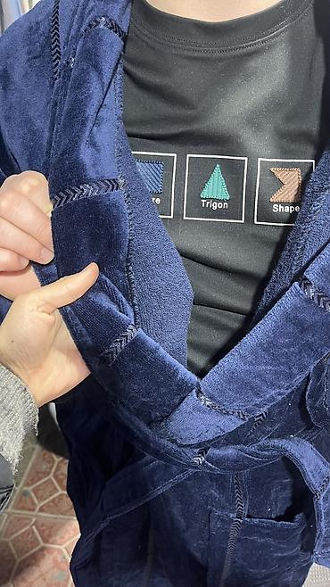 Домашние костюмы: Мужской банный халат ✨ 💯 хлопок | M L XL 2XL 3XL 4XL 0-2500 сом — 5