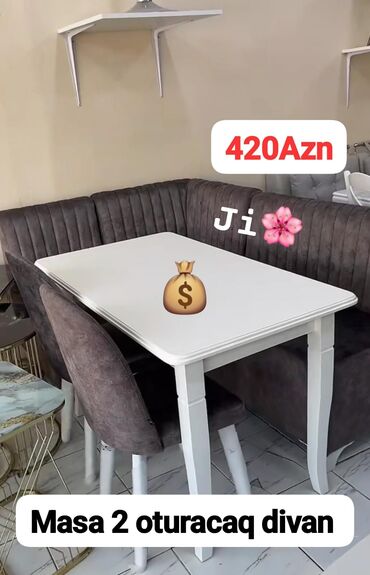 стол из эпоксидной смолы: Künc divan masa oturacaq rəng seçimi var