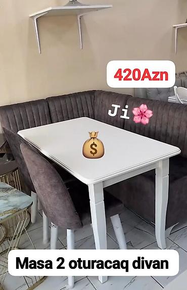 Künc divan masa oturacaq rəng seçimi var