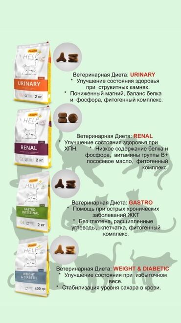 домик для: Ветеринарные диеты для кошек Josera HELP Линейка специализированных