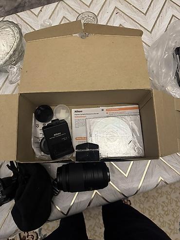 nikon d5600: Nikon D3100 18-55 VR Kit fotoaparat dəsti səliqəli vezyetdedir — 3