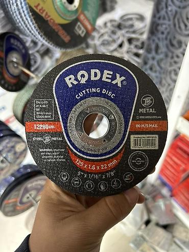 Отрезной диск RODEX для металла - Назначение: резка стали/металла - at lalafo.kg Отрезной диск RODEX для металла - Назначение: резка стали/металла -