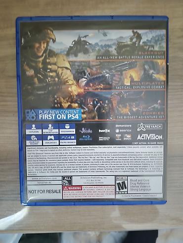 playstation aparatı: Məhsul: Call of Duty: Black Ops 4 – PS4 (Blu-ray disk və orijinal — 2