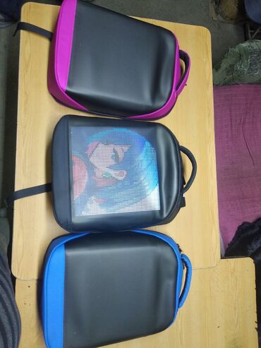 аниме рюкзаки: Лед рюкзаки. управление через блютуз. три цвета черный, синий,розовый