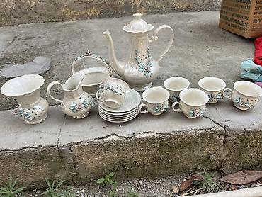 çay: Çay dəsti, rəng - Ağ, Farfor, 6 nəfərlik — 2