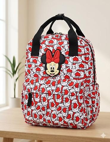 мини рюкзаки: Детский рюкзак Disney Minnie Mouse - Яркий принт с ладошками в форме — 2