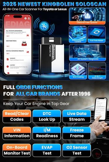 Alati za automobile: Novo - KINGBOLEN SOLOSCAN OBD2 Bluetooth 20+ Reseta + Kabel Novo - — 9