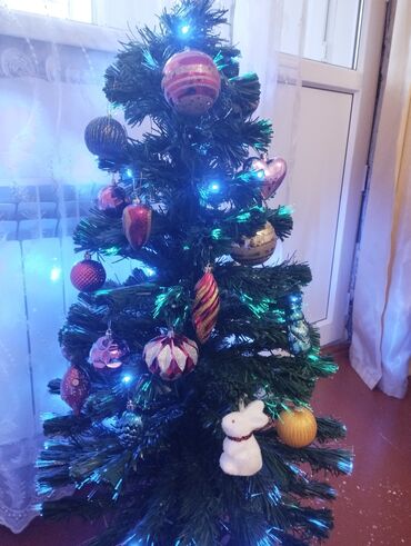 потолочные люстры в баку: LED işıqlı bəzədilmiş süni Yeni il şam ağacı - Kompakt ölçülü