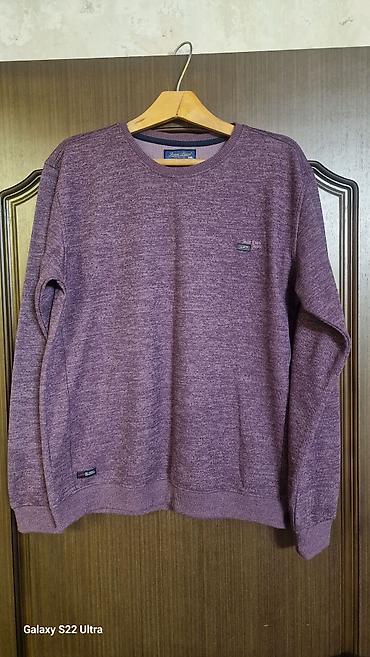 zara бу: Мужской свитер, 2XL, Б/у, цвет - Фиолетовый, Самовывоз — 2