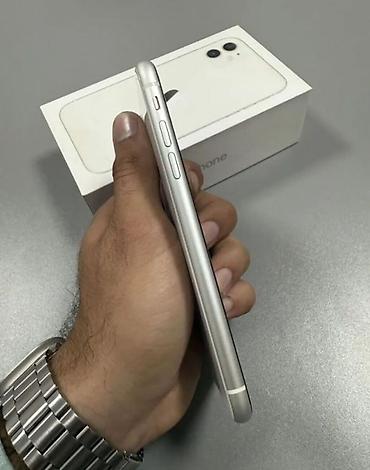 монитор 40: IPhone 11, Б/у, 64 ГБ, Белый, Зарядное устройство, Защитное стекло, Чехол, 100 % — 7