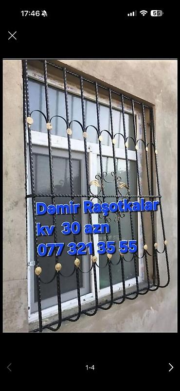 işlənmiş setka: Məhsul: Pəncərə üçün dəmir rešotkalar - Material: keyfiyyətli — 3