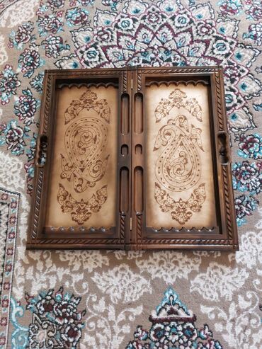 Nərdlər: Taxta nərd-şahmat lövhəsi - Material: massiv taxta, yandırma və — 4