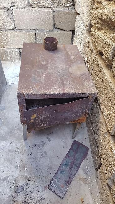 Metaldan hazırlanmış odun/komur sobası - Material: qalın metaldan