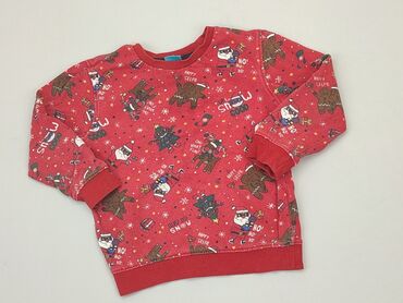 czerwony sweterek niemowlęcy: Bluza, Little kids, 5-6 lat, 110-116 cm, stan - Dobry