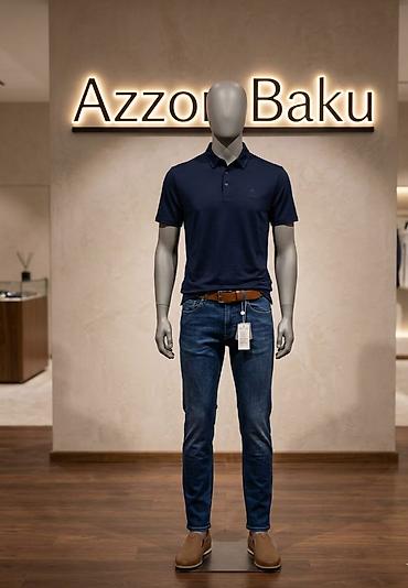 kətan köynək kişi: Kişi geyim dəsti – klassik casual üslub Təsvir: - Polo köynək: Qısa — 1