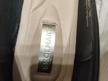 танкетка: Туфли женские SHOEMART - Классические лодочки черного цвета - — 2