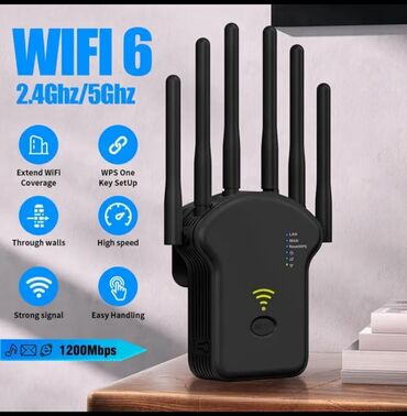 telefon xetsiz internet: 🚀 6 Antenalı WiFi Repeater – İnternet Gücünüzü Artırın! 🚀 📡 WiFi