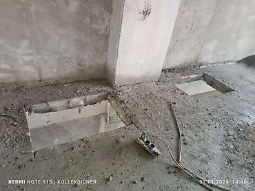 Beton işləri: Beton kəsmə - Beton deşmə xidməti Beton kubik kərpicdən qapı — 5