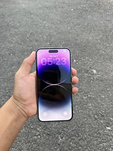 mac m3 pro: IPhone 14 Pro Max, Б/у, 256 ГБ, Deep Purple, Кабель, 85 % — 2