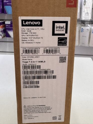 kalonka ucuz: Lenovo Yoga, 14 ", Intel Core i7, 512 GB