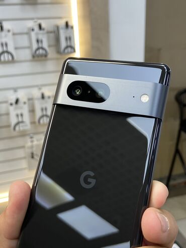 техника в рассрочку: Google Pixel 7, Колдонулган, 128 ГБ, түсү - Кара, Бөлүп төлөө менен, 1 SIM, eSIM