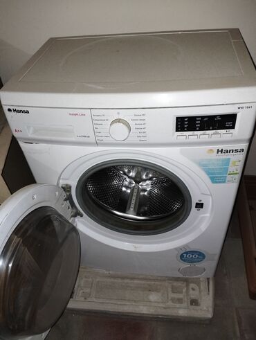 купить стиральную машину бу недорого: Стиральная машина Hansa, 6 кг, Автомат, Без сушки