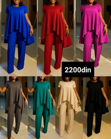 svecane pantalone i bluze: Jednobojni, bоја - Šareno
