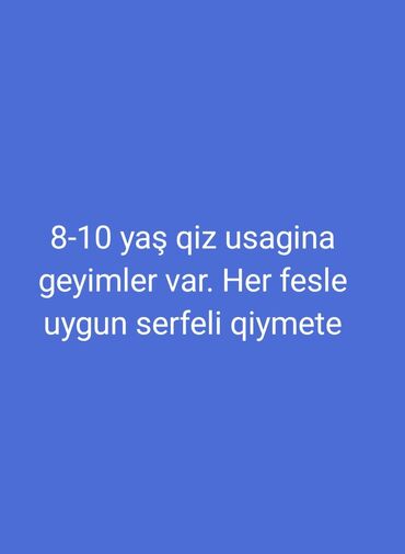 вещи бу купить: Uşaq dəsti, Qız üçün, 8 - 9 yaş