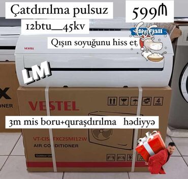 kondisioner sədərək: Кондиционер Новый, 40-45 м², Нет кредита, Бесплатная установка