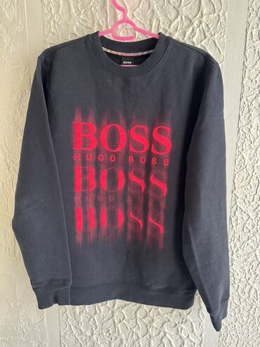 серая толстовка: Свитшот BOSS (Hugo Boss)