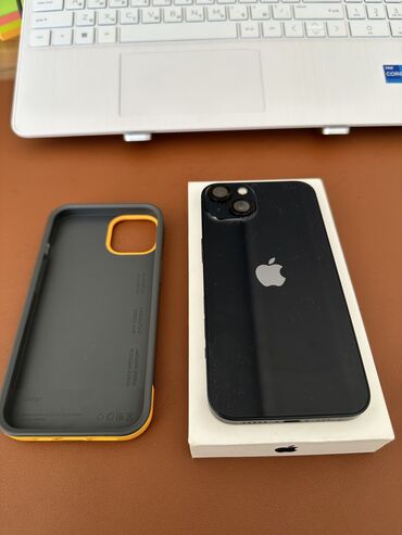 Apple iPhone: IPhone 13, Б/у, 128 ГБ, Синий, Защитное стекло, Чехол, Коробка, 85 %