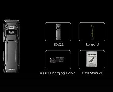 линзы 2 5: 🔦 Nitecore EDC23 SABER — Ультратонкий тактический фонарь мощностью — 5