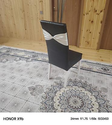 kuxna masaları: Qonaq otağı üçün, İşlənmiş, Qatlanmayan, rəng - Qara Stul — 2