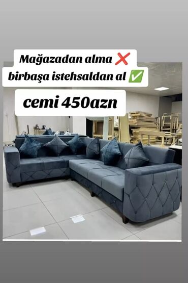 Divanlar: Künc divan, Yeni, Açılan, Bazasız, Parça, Şəhərdaxili pulsuz çatdırılma — 3