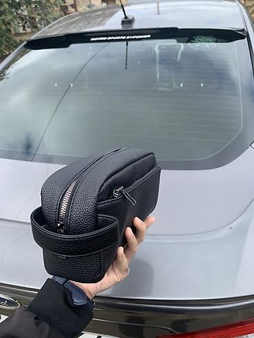 şuadan qoruyan eynək: Qara rəngli kişi çantası (dopp kit) -Yenidir - Rəng: mat qara - Ölcü — 1