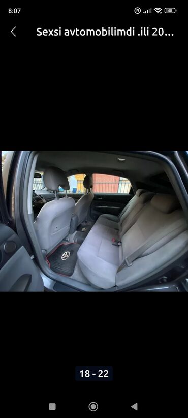 Toyota: Toyota Prius (II nəsil) hibrid hetçbek Texniki xüsusiyyətlər: - — 8