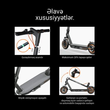 Elektrikli samokatlar: 🛴 Gediş-gəliş və səyahət üçün optimallaşdırılmış və təkmilləşdirilmiş — 6