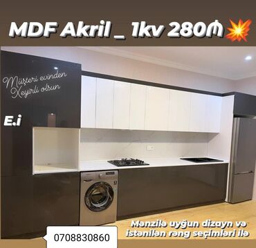 мебель для прихожей: *Mətbəx mebellərinin Sifarişlə Hazırlanması* 1Kvadrat metri ⤵️