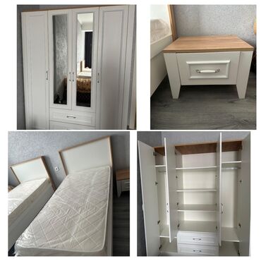 Uşaq və gənc otağı üçün dəstlər: Oğlan və qız üçün, Yeni, Yazı masası, Dolab, 2 tumba