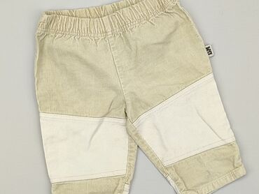 spodnie skórzane bershka: Baby material trousers, 3-6 months, 62-68 cm, condition - Good