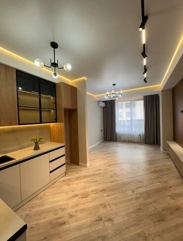 квартиры в продажу: 1 бөлмө, 50 кв. м, Элитка, 7 кабат, Евроремонт