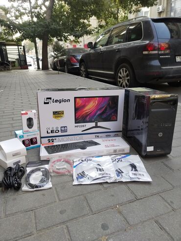 Komplekt masaüstü kompüter seti Tərkib: - HP 3500 Pro RAM 16GB, SSD