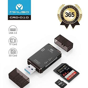 4g mifi modem bakcell: Kamera Kompüter və Telefon üçün kart oxuyucu Mikuso CRD-010 Kart — 2